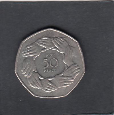 Beschrijving: 50 Pence E.E.G.   